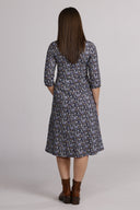 Margot blue floral dress
