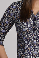 Margot blue floral dress