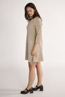 Margrete beige tunic dress