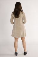 Margrete beige tunic dress