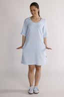 Mona sky blue linen dress