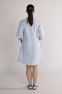 Mona sky blue linen dress