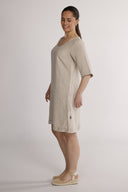 Mona natural linen dress