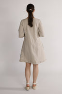 Mona natural linen dress