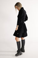 Mythe black velour dress