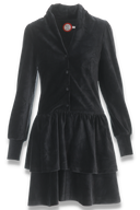 Mythe black velour dress