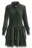Mythe Kombo Green Velvet Dress