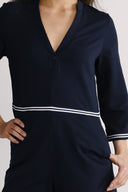 Lulu marineblå jumpsuit