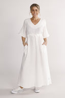 Eira hvit boho chic kjole