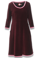 Nille burgundy baby corduroy dress