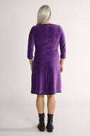 Nille purple baby corduroy dress