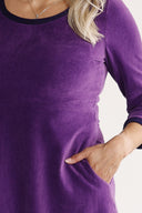 Nille purple baby corduroy dress