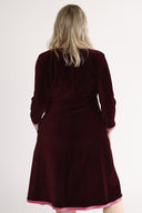 Nille burgundy baby corduroy dress