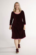 Nille burgundy baby corduroy dress