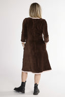 Anja brown babycord dress