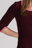 Nille burgundy corduroy dress