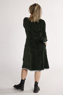 Nille combo green babycord dress