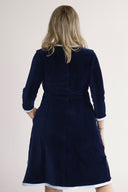 Nille navy blue baby corduroy dress