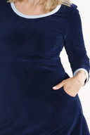 Nille navy blue baby corduroy dress