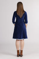 Nille navy blue baby corduroy dress