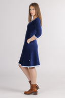 Nille navy blue baby corduroy dress