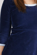 Nille navy blue baby corduroy dress