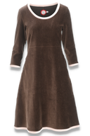 Anja brown babycord dress