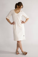 Anastasia cream-colored dress