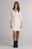 Olaug cream-colored short dress