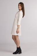 Olaug cream-colored short dress