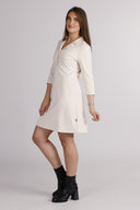 Olaug cream-colored short dress