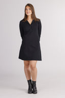 Olaug black short dress