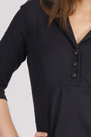 Olaug black short dress