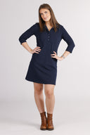 Olaug navy blue short dress