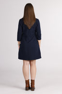 Olaug navy blue short dress