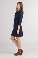 Olaug navy blue short dress