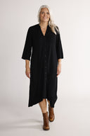 Olava black viscose dress