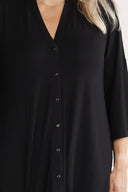 Olava black viscose dress