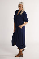 Olava blue viscose dress