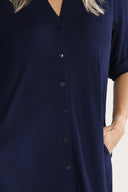Olava blue viscose dress