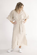 Olga natural linen dress