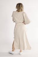 Olga natural linen dress