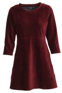 Olivia burgundy short dress