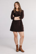 Olivia brown short dress