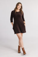 Olivia brown short dress
