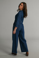 Miah mørkblå denimjumpsuit