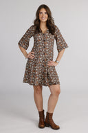 Pandora brown dress