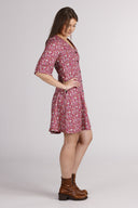Pandora fuchsia red dress
