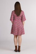 Pandora fuchsia red dress