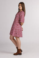 Pandora fuchsia red dress